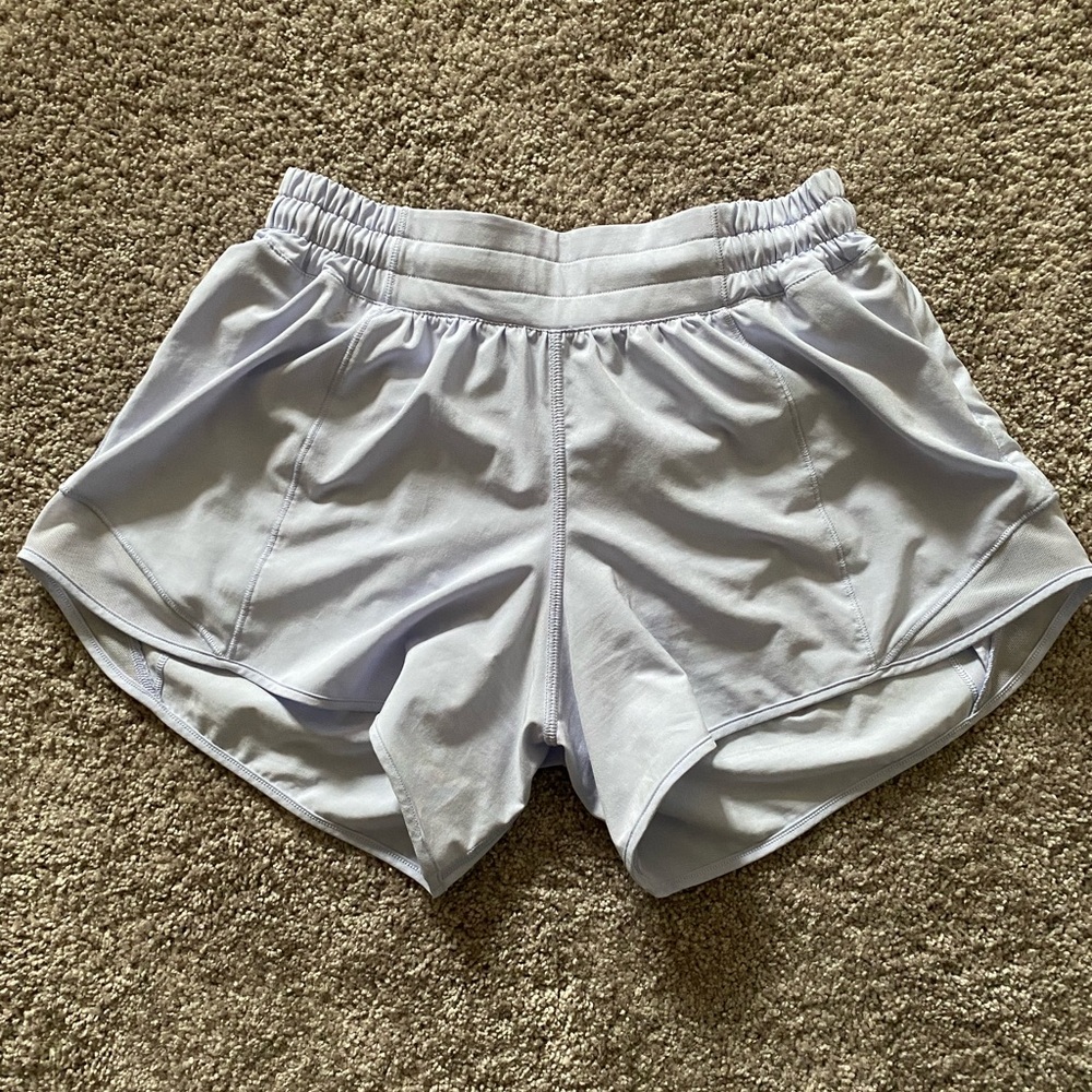 Light purple lululemon shorts